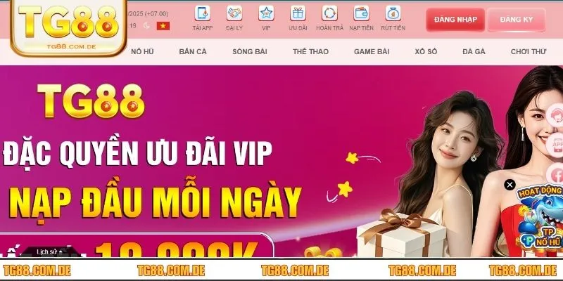 Giới thiệu TG88 đơn vị giải trí trực tuyến hàng đầu năm 2025 